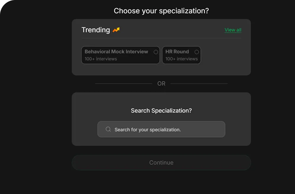 Specializations